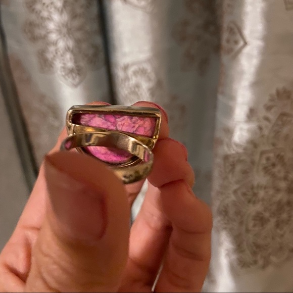 Asymmetrical SS ring/Pink Sugilite Gem! - Picture 4 of 15